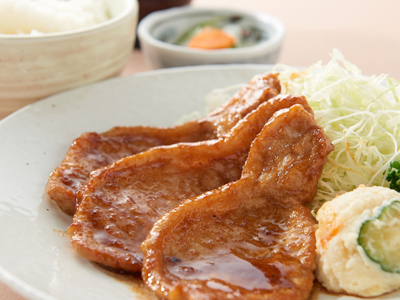 霧降高原豚生姜焼き定食