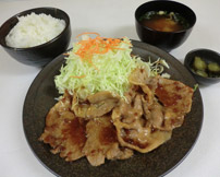 ヤシオポーク生姜焼き定食