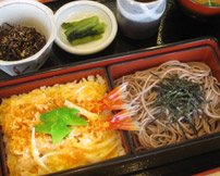 海老重そばセット