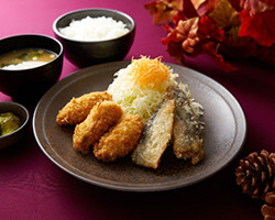 秋の味覚フライ定食