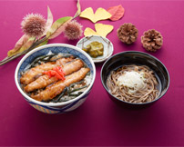 さんま蒲焼丼&ミニそば（ミニうどん）