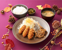 秋の味覚フライ定食