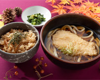 鶏飯とり天うどんセット