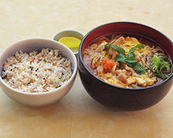 秋の親子そばセット