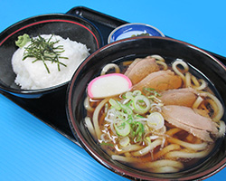 鴨うどんミニとろろ丼セット　　