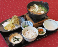 秋のひっつみ汁定食