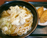 舞茸天そばと彩おいなりセット