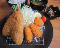 牡蠣・鯵フライ定食