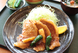 黒豚の生姜焼き定食