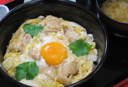 信州福味鶏の月見親子丼