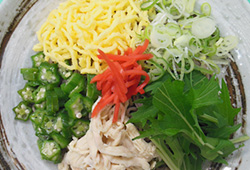 冷やしぶっかけ塩かぼすそば