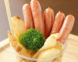 エゴマ豚ウインナー＆ポテト