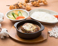 焼カレーハンバーグ