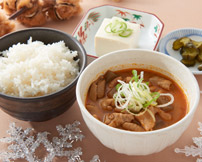 とんもつ煮定食