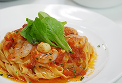 トマトと小海老の生パスタセット