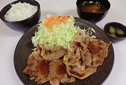 ヤシオポーク生姜焼き定食