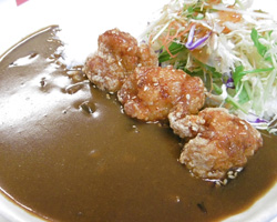 スタミナ竜田揚げカレー