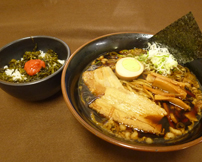 寝かせ醤油ラーメンセット<br>(高菜めし)