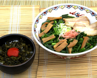 青ねぎラーメンミニ高菜めしセット