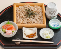 蕎麦とミニヤシオマス丼セット