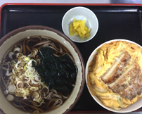 ミニカツ丼そばセット