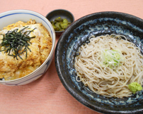 三元豚ロースかつ丼冷やしそばセット