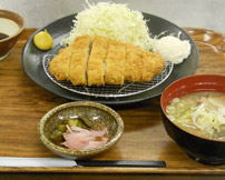 香り豚のロースカツ定食