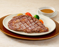 アンガスリブロースステーキ240g（ライス付き）