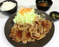 ヤシオポーク生姜焼き定食