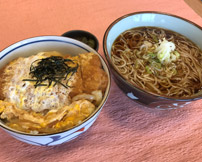 三元豚ロースカツ丼かけそばセット