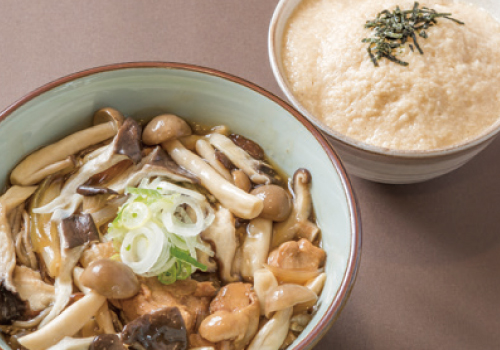 田舎そばセット(とろろめし付き)