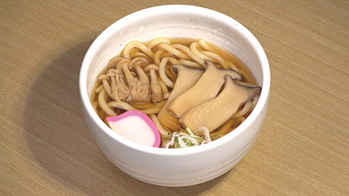 夏のきのこうどん・そば