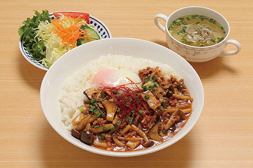 スタミナきのこマーボー丼