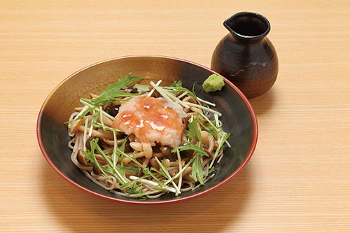 信州きのこの梅おろし冷しそば