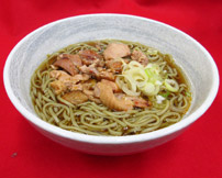 越乃紅鶏ふのりそば（かんずり風味）
