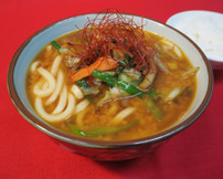 しおざわコシヒカリのあったかご飯とやさい味噌うどん