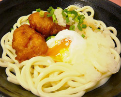 から揚げぶっかけ<br>うどん