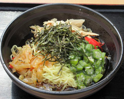 純玄米黒酢スープ<br>冷やし中華