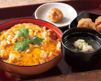 名古屋コーチン親子丼　しょう油麹唐揚セット