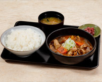 もつ煮定食