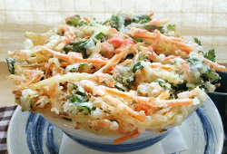 大判かき揚げ丼(桜海老・春菊）