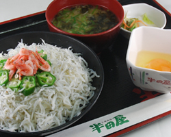 生桜えびと釜揚げしらすの卵かけ丼