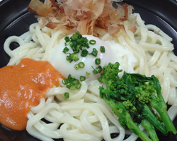 菜の花明太うどん