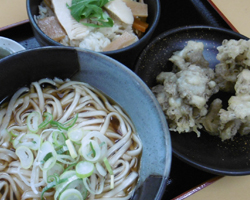 筍ごはん稲庭うどん天セット