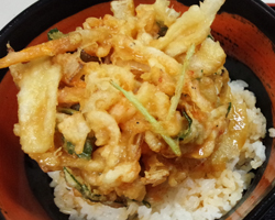 春の自家製かき揚げ丼～仙台味噌だれ～