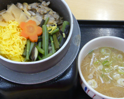 あさりと筍の釜飯