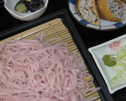 冷やし桜うどんセット(いなり2個付)