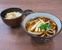 姫竹うどん（そば）あさり飯