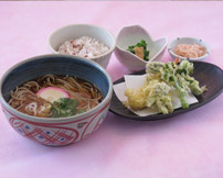 春の海老天そばセット<br>春の海老天そば（単品）