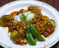 春野菜のボロネーゼパスタ